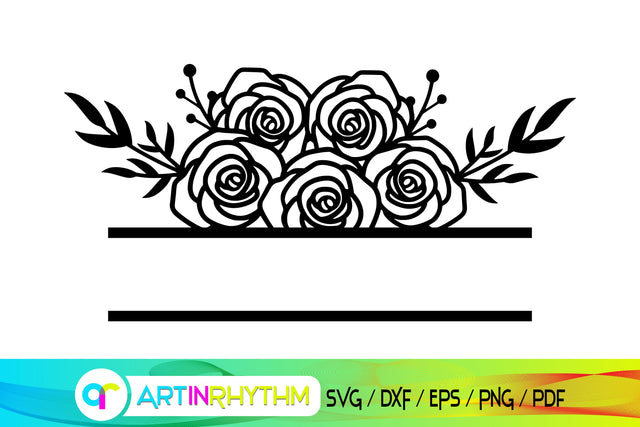 split frame monogram svg, mailbox svg SVG Artinrhythm shop 