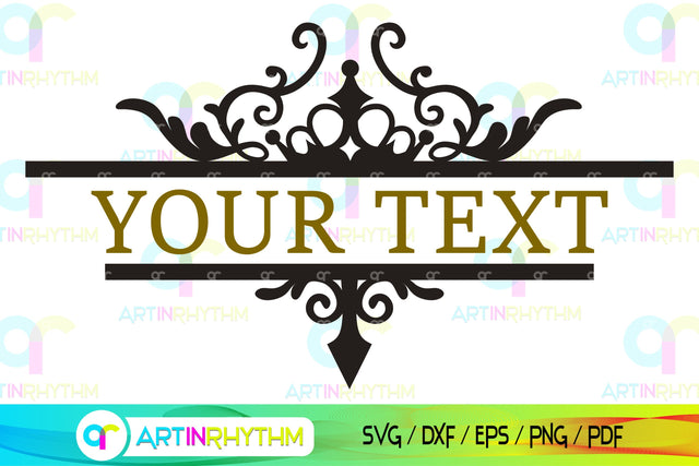 split frame monogram svg, mailbox svg SVG Artinrhythm shop 