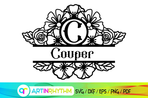 split frame monogram svg, mailbox svg SVG Artinrhythm shop 