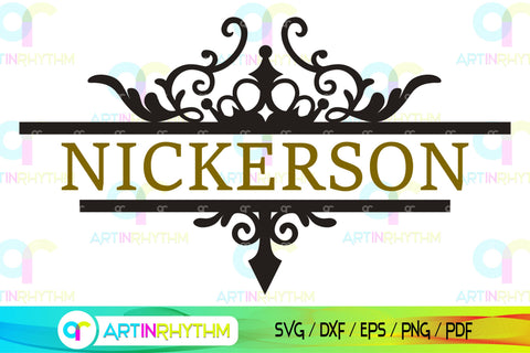 split frame monogram svg, mailbox svg SVG Artinrhythm shop 