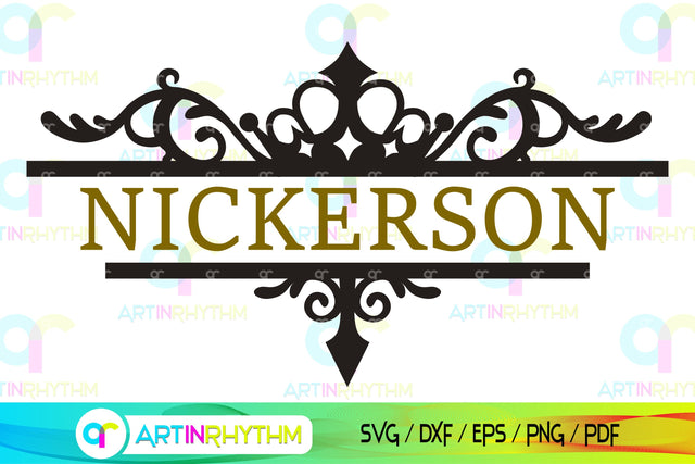 split frame monogram svg, mailbox svg SVG Artinrhythm shop 