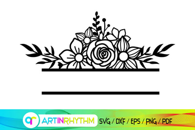 split frame monogram svg, mailbox svg SVG Artinrhythm shop 