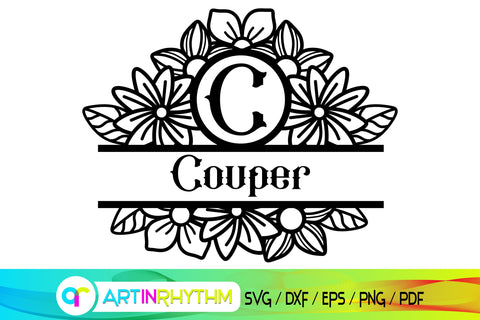 split frame monogram svg, mailbox svg SVG Artinrhythm shop 