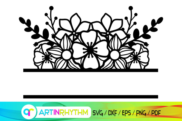 split frame monogram svg, mailbox svg SVG Artinrhythm shop 