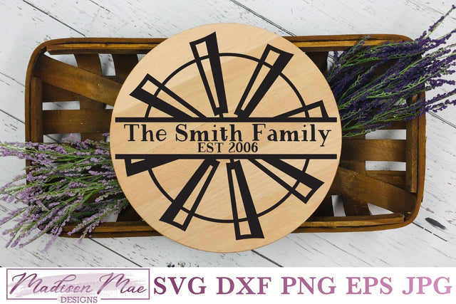 Split Frame Windmill Monogram SVG SVG Madison Mae Designs 