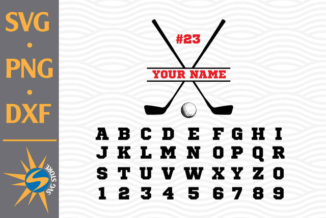 Split Golf Custom Name SVG, PNG, DXF Digital Files Include SVG SVGStoreShop 