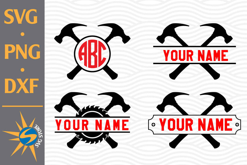 Split Hammer SVG, PNG, DXF Digital Files Include SVG SVGStoreShop 