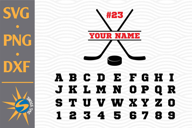Split Hockey Monogram SVG, PNG, DXF Digital Files Include SVG SVGStoreShop 