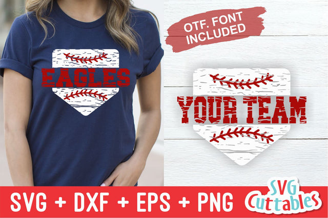 Split Home Plate Baseball SVG Svg Cuttables 