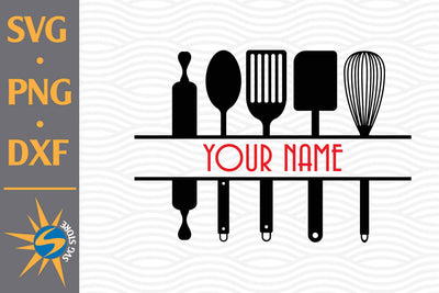 Split Kitchen Monogram SVG, PNG, DXF Digital Files Include SVG SVGStoreShop 