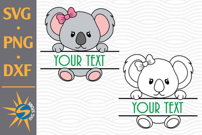 Split Koala SVG, PNG, DXF Digital Files Include SVG SVGStoreShop 