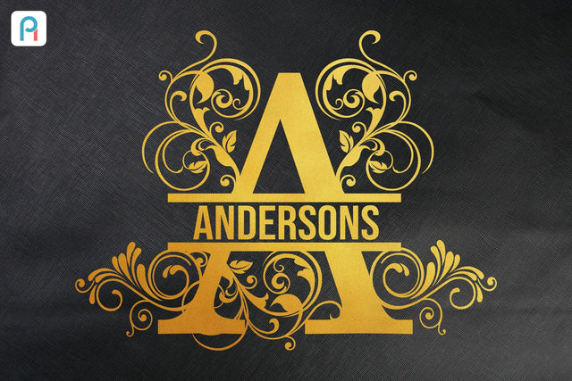 Split Letter Monogram Svg, Letter Monogram Svg, Split Letter Svg SVG Pinoyart Kreatib 