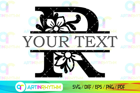 Split letter R monogram, Alphabet svg - So Fontsy