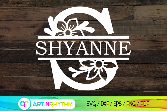 Split letter S monogram, Alphabet svg SVG Artinrhythm shop 