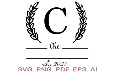 Split Letter SVG, Letter C SVG, Split Monogram SVG, Split Frame Alphabet, Split Alphabet SVG, Split Font SVG SVG MagicDesignUS 