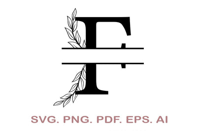 Split Letter SVG, Letter F SVG, Split Monogram SVG, Split Frame Alphabet, Split Alphabet SVG, Split Font SVG SVG MagicDesignUS 
