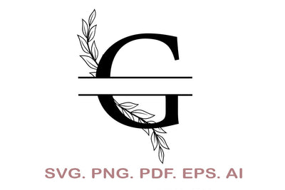 Split Letter SVG, Letter G SVG, Split Monogram SVG, Split Frame Alphabet, Split Alphabet SVG, Split Font SVG SVG MagicDesignUS 