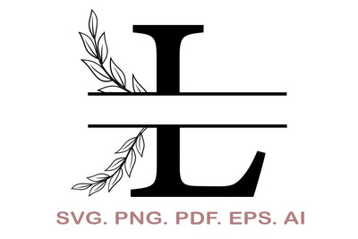 Split Letter SVG, Letter L SVG, Split Monogram SVG, Split Frame Alphabet, Split Alphabet SVG, Split Font SVG SVG MagicDesignUS 