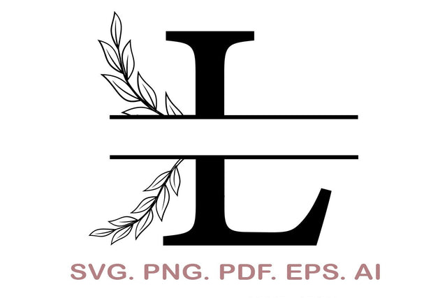 Split Letter SVG, Letter L SVG, Split Monogram SVG, Split Frame Alphabet, Split Alphabet SVG, Split Font SVG SVG MagicDesignUS 
