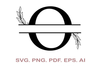 Split Letter SVG, Letter O SVG, Split Monogram SVG, Split Frame Alphabet, Split Alphabet SVG, Split Font SVG SVG MagicDesignUS 