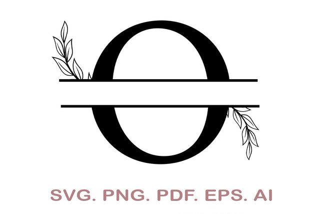 Split Letter SVG, Letter O SVG, Split Monogram SVG, Split Frame Alphabet, Split Alphabet SVG, Split Font SVG SVG MagicDesignUS 