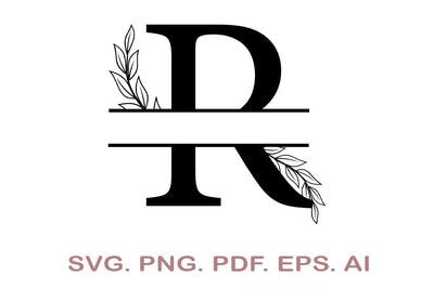 Split Letter SVG, Letter R SVG, Split Monogram SVG, Split Frame Alphabet, Split Alphabet SVG, Split Font SVG SVG MagicDesignUS 