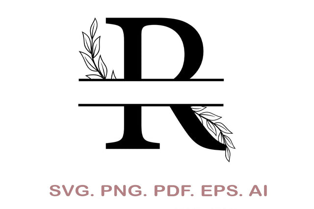 Split Letter SVG, Letter R SVG, Split Monogram SVG, Split Frame Alphabet, Split Alphabet SVG, Split Font SVG SVG MagicDesignUS 