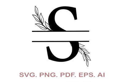 Split Letter SVG, Letter S SVG, Split Monogram SVG, Split Frame Alphabet, Split Alphabet SVG, Split Font SVG SVG MagicDesignUS 
