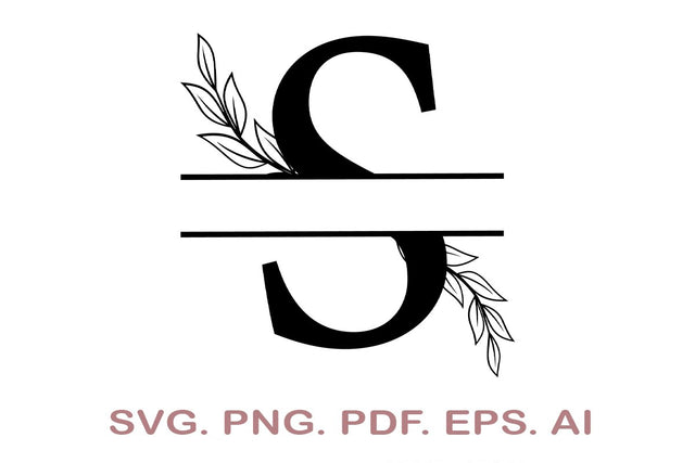 Split Letter SVG, Letter S SVG, Split Monogram SVG, Split Frame Alphabet, Split Alphabet SVG, Split Font SVG SVG MagicDesignUS 