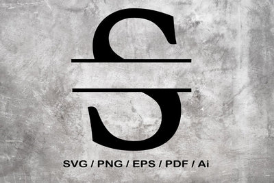 Split Letter SVG, Letter S SVG, Split Monogram SVG, Split Frame Alphabet, Split Alphabet SVG, Split Font SVG SVG MagicDesignUS 