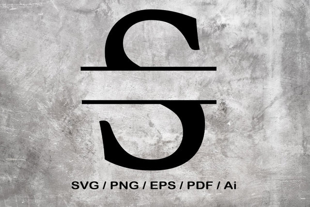 Split Letter SVG, Letter S SVG, Split Monogram SVG, Split Frame Alphabet, Split Alphabet SVG, Split Font SVG SVG MagicDesignUS 