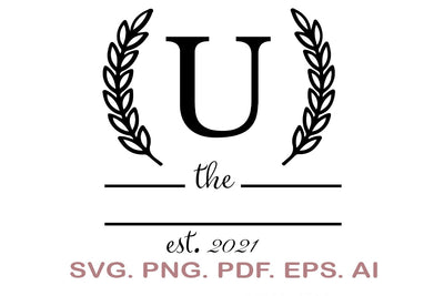 Split Letter SVG, Letter U SVG, Split Monogram SVG, Split Frame Alphabet, Split Alphabet SVG, Split Font SVG SVG MagicDesignUS 