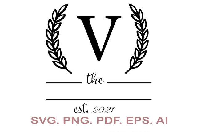 Split Letter SVG, Letter V SVG, Split Monogram SVG, Split Frame Alphabet, Split Alphabet SVG, Split Font SVG SVG MagicDesignUS 