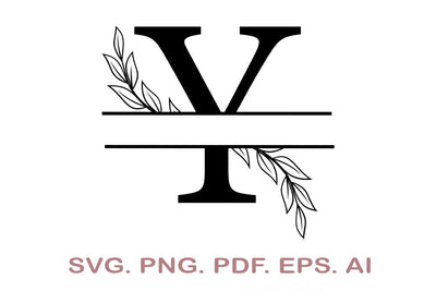 Split Letter SVG, Letter Y SVG, Split Monogram SVG, Split Frame Alphabet, Split Alphabet SVG, Split Font SVG SVG MagicDesignUS 