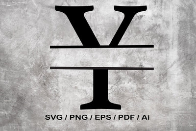 Split Letter SVG, Letter Y SVG, Split Monogram SVG, Split Frame Alphabet, Split Alphabet SVG, Split Font SVG SVG MagicDesignUS 