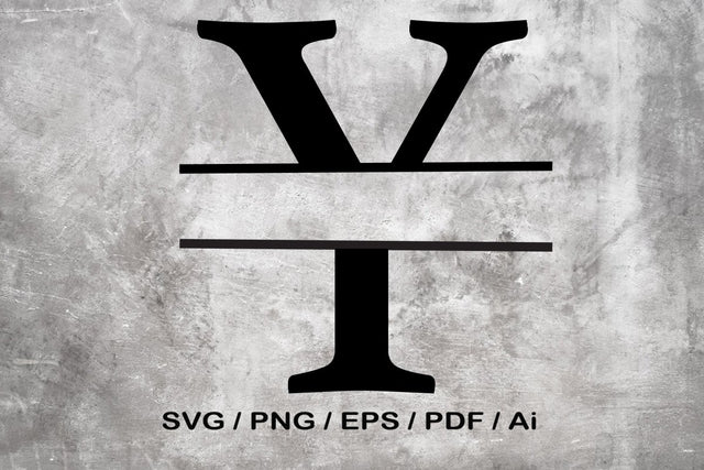 Split Letter SVG, Letter Y SVG, Split Monogram SVG, Split Frame Alphabet, Split Alphabet SVG, Split Font SVG SVG MagicDesignUS 