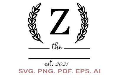 Split Letter SVG, Letter Z SVG, Split Monogram SVG, Split Frame Alphabet, Split Alphabet SVG, Split Font SVG SVG MagicDesignUS 