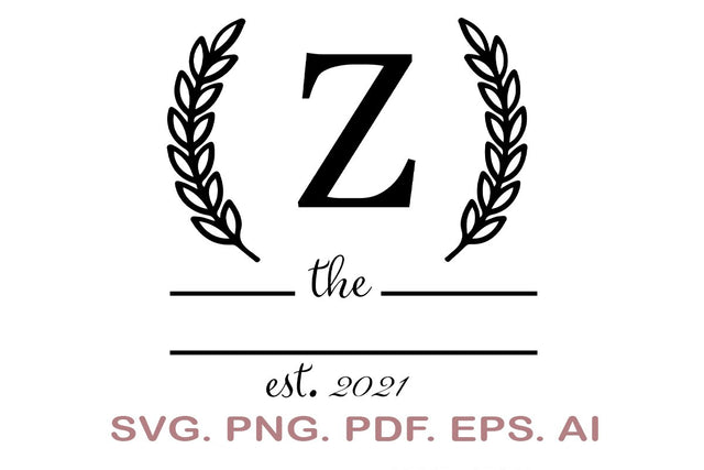 Split Letter SVG, Letter Z SVG, Split Monogram SVG, Split Frame Alphabet, Split Alphabet SVG, Split Font SVG SVG MagicDesignUS 