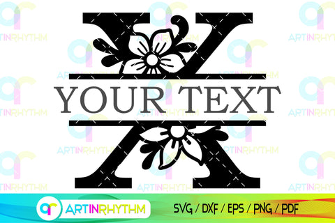 Split letter X monogram, Alphabet svg SVG Artinrhythm shop 