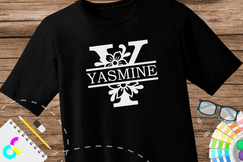 Split letter Y monogram, Alphabet svg SVG Artinrhythm shop 