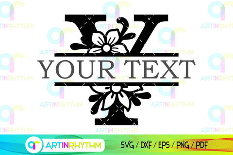Split letter Y monogram, Alphabet svg SVG Artinrhythm shop 