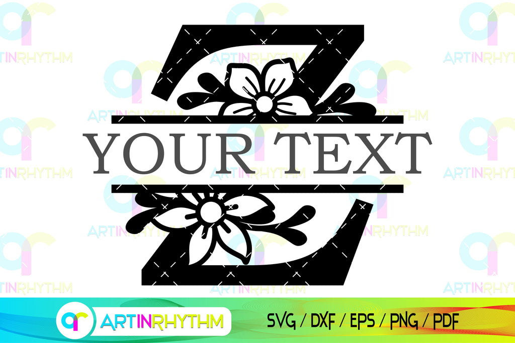 Split letter Z monogram, Alphabet svg - So Fontsy