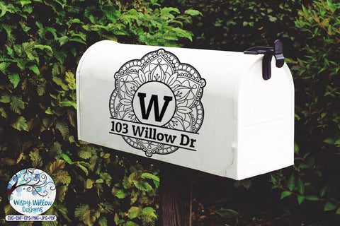 Split Mandala Monogram SVG Bundle SVG Wispy Willow Designs 