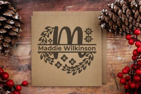 Split Monogram Alphabet Letter A - Z. SVG Irvan Randi 