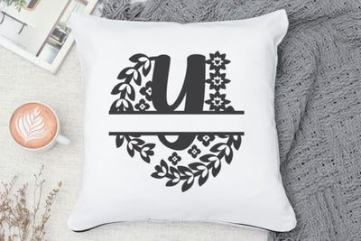 Split Monogram Alphabet Letter A - Z. SVG Irvan Randi 