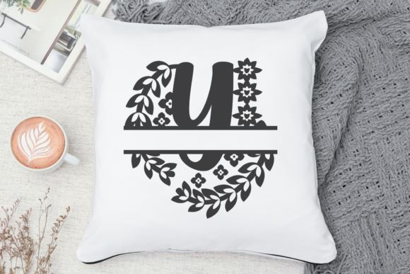 Split Monogram Alphabet Letter A - Z. SVG Irvan Randi 