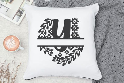 Split Monogram Alphabet Letter A - Z. SVG Irvan Randi 