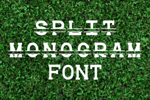 Split Monogram Font SVG SavanasDesign 