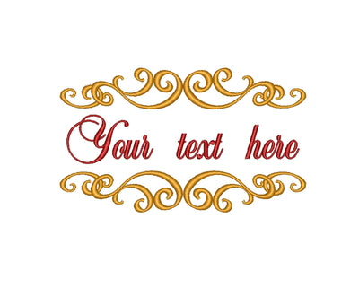 Split Monogram Frame Machine Embroidery Design, 6 sizes Embroidery/Applique DESIGNS Nino Nadaraia 