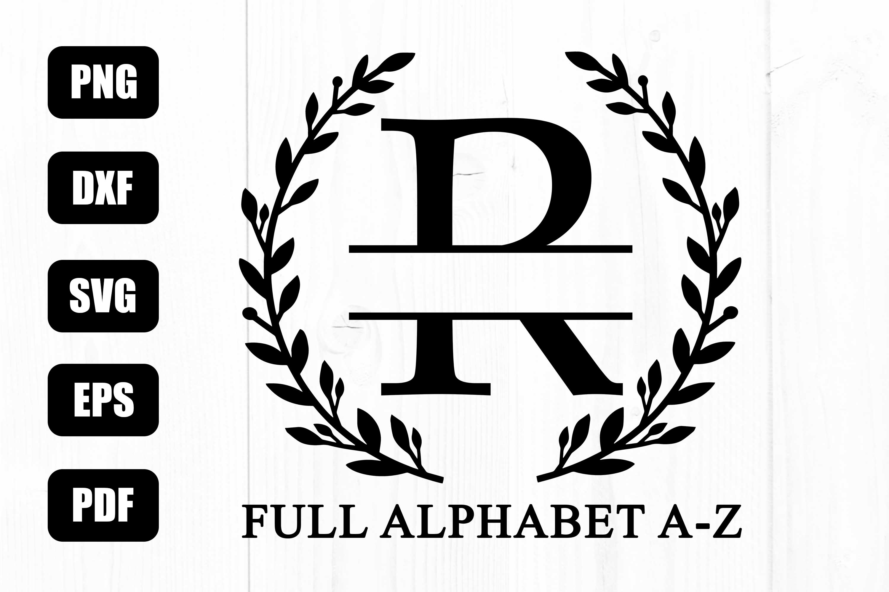 Split Monogram Letters Svg, Monogram Font Svg, Monogram Svg - So Fontsy